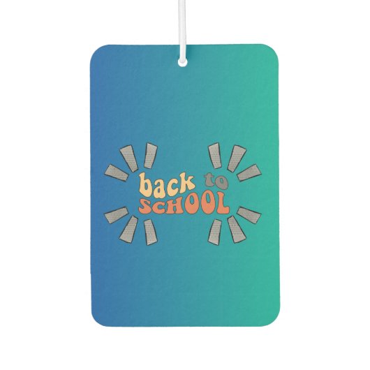 Terug naar school met een anime twist luchtverfrisser (Voorkant)