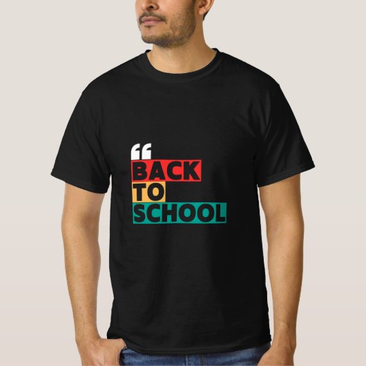 Terug naar school met een klassieke, stijlvolle to t-shirt (Voorkant)
