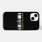 Terug naar school met een vleugje wilde bomen iPhone hoesje (Achterkant horizontaal)