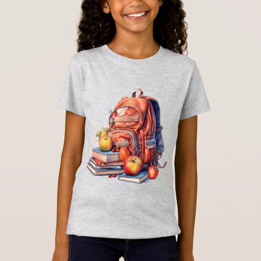 Terug naar school met Fresh Start Girl T-shirt (Voorkant)