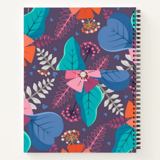 Terug naar school met herfstbladeren – Spiral Note Notitieboek (Achterkant)