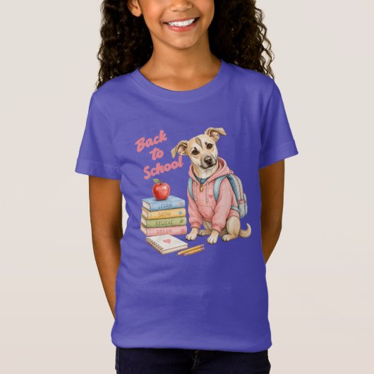 Terug naar school met Lina T-shirt (Voorkant)