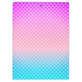 Terug naar school met zeemeerminnen en zee klembord (Achterkant)