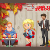 Terug naar school metalen lunchbox