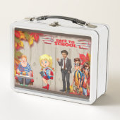 Terug naar school metalen lunchbox (Voorkant)
