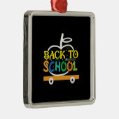 Terug naar school metalen ornament (Rechts)
