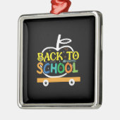 Terug naar school metalen ornament (Links)
