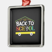 Terug naar school metalen ornament (Links)