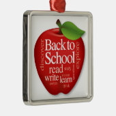 Terug naar School Metalen Ornament (Rechts)