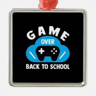 Terug naar school metalen ornament