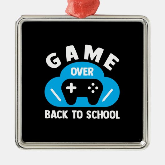 Terug naar school metalen ornament (Voorkant)