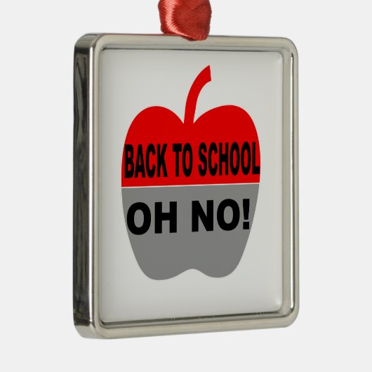 Terug naar school metalen ornament (Rechts)