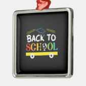 Terug naar school metalen ornament (Links)