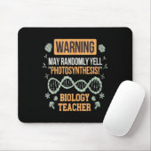 Terug naar school microbiologie grappige wetenscha muismat (Met muis)
