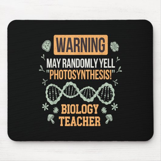 Terug naar school microbiologie grappige wetenscha muismat (Voorkant)