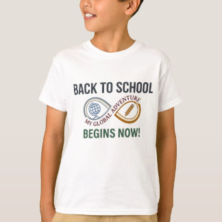 Terug naar school Mijn wereldavontuur begint nu  T-shirt