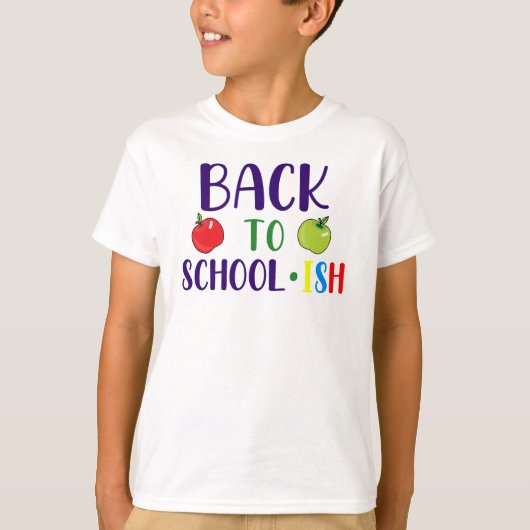 Terug naar school... min of meer – Grappige lui st T-shirt (Voorkant)