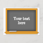 Terug naar School Mini Chalkboard Briefkaart (Voorkant)