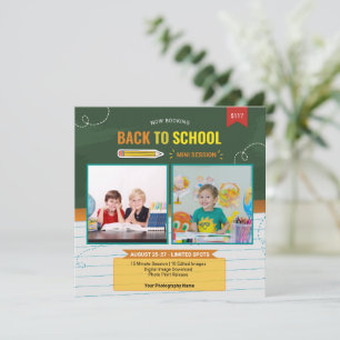 Terug naar school mini-sessiesjabloon