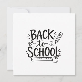 Terug naar school Minimaal schoolmateriaal Potlood Kaart