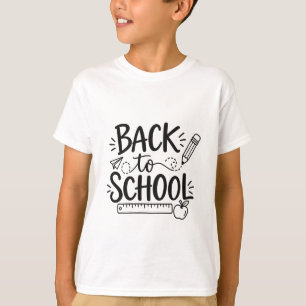 Terug naar school Minimaal schoolmateriaal Potlood T-shirt