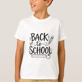 Terug naar school Minimaal schoolmateriaal Potlood T-shirt