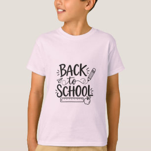 Terug naar school Minimaal schoolmateriaal Potlood T-shirt