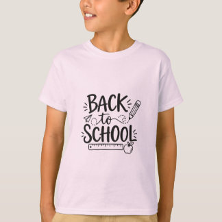 Terug naar school Minimaal schoolmateriaal Potlood T-shirt