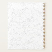 Terug Naar School Minimalistische Stijl Planner (Achterkant)