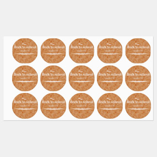 Terug naar school-modus Aan Doodle-typografie Labels