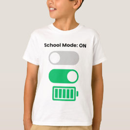 Terug naar school-modus AAN Leuk T-shirt voor kind