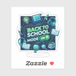 Terug naar school-modus AAN Sticker