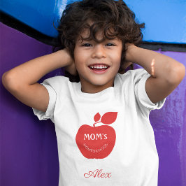 Terug naar school moeder homeschool kind naam t-shirt