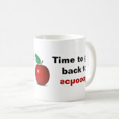 Terug naar SCHOOL! Mok voor leerling-koffie (Voorkant rechts)