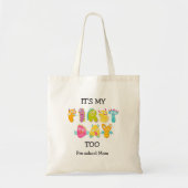 Terug naar school MOM's FIRST DAY Custom Name Tote Bag (Voorkant)