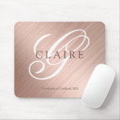 Terug naar School Monogram School naam Muismat (Met muis)