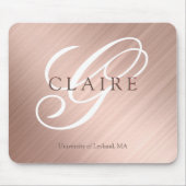 Terug naar School Monogram School naam Muismat (Voorkant)