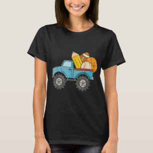 Terug naar school Monster Truck Baseball Football  T-shirt
