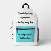 Terug naar School Motivatie Tas (Voorkant)