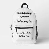 Terug naar School Motivatie Tas (Voorkant)