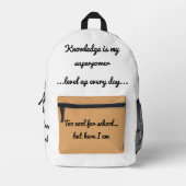 Terug naar School Motivatie Tas (Voorkant)