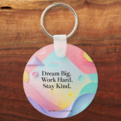 Terug naar school – Motiverende quote Droom Sleutelhanger (Voorkant)
