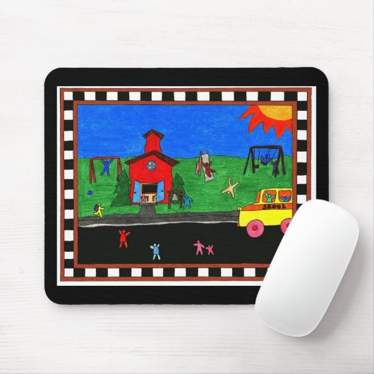 Terug naar School Mousepad Muismat (Met muis)