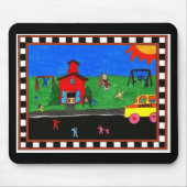 Terug naar School Mousepad Muismat (Voorkant)