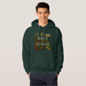 Terug naar school mozaïek stijl hoodie (Voorkant volledig)