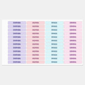 Terug naar School Naam Labels voor Kinderkleding (Vel)