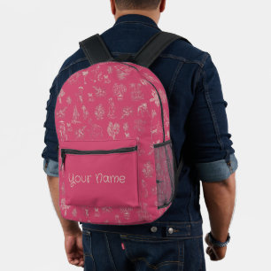 Terug naar school. Naam school toevoegen Bedrukte Rugzak