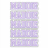 Terug naar school naam sticker (Voorkant)