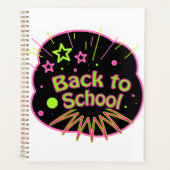 Terug naar School Neon Pop Art Bright Classroom Planner (Voorkant)