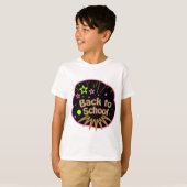 Terug naar School Neon Pop Art Bright Classroom T-shirt (Voorkant volledig)